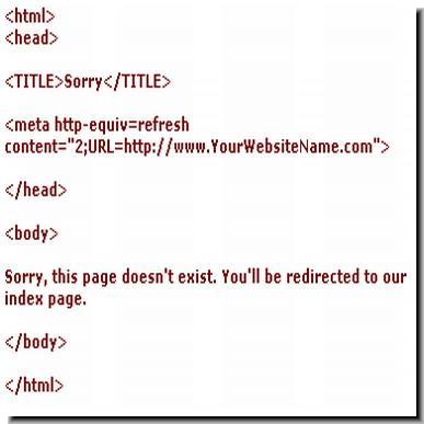 custom 404 error page